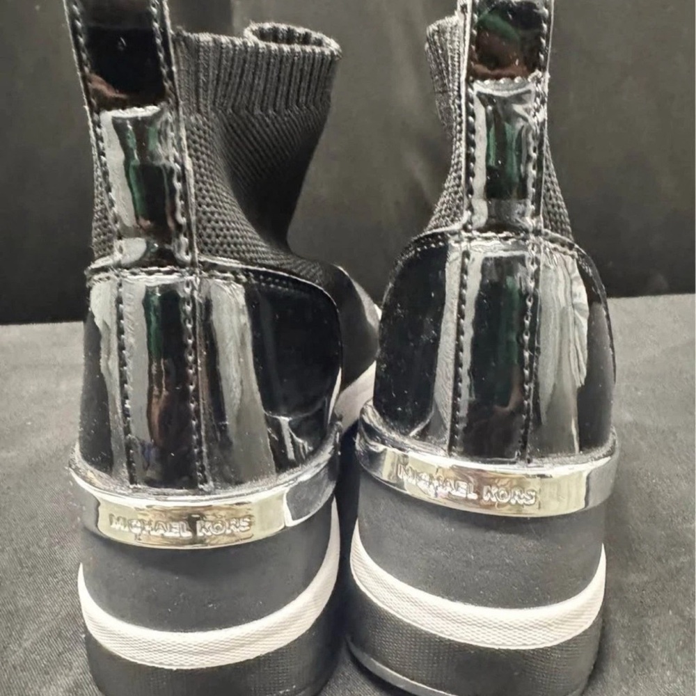 Michael Kors Black Women's Sock Sneakers - Picture 3 of 7